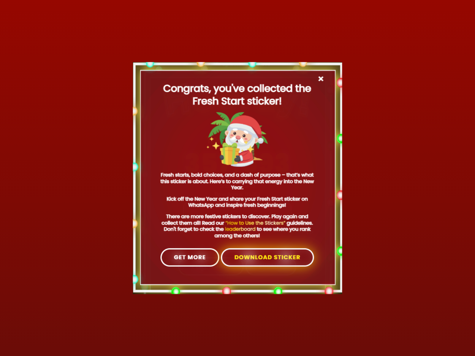 WhatsApp Sticker Download & Leaderboard