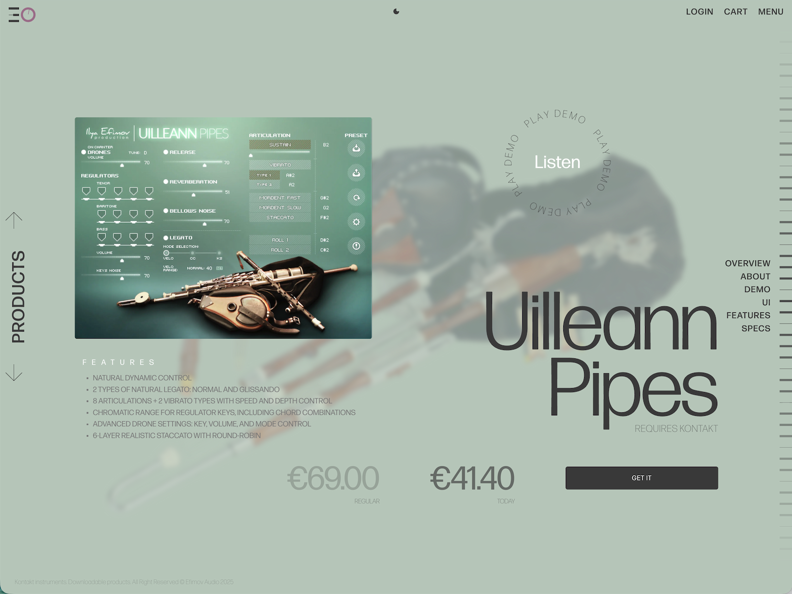 Virtual Instrument Product Page