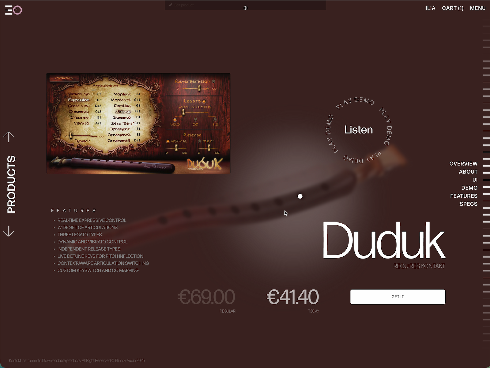 Virtual Instrument Product Page