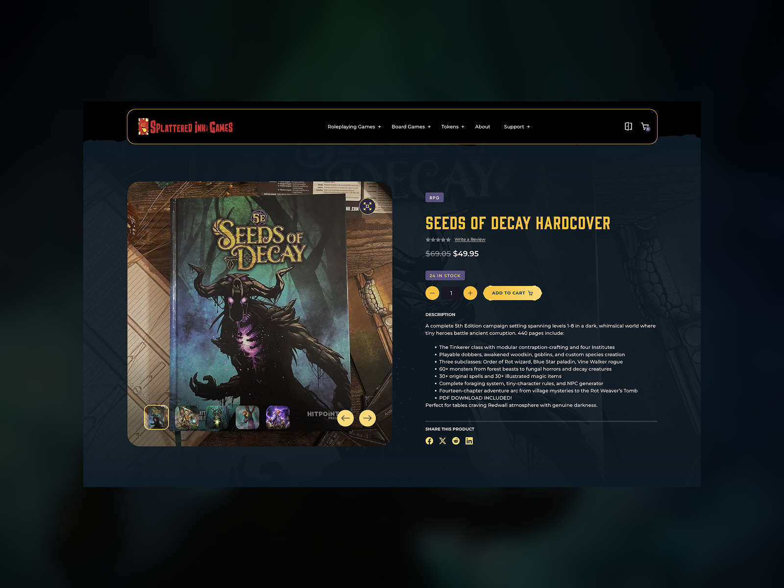 Product Display Page