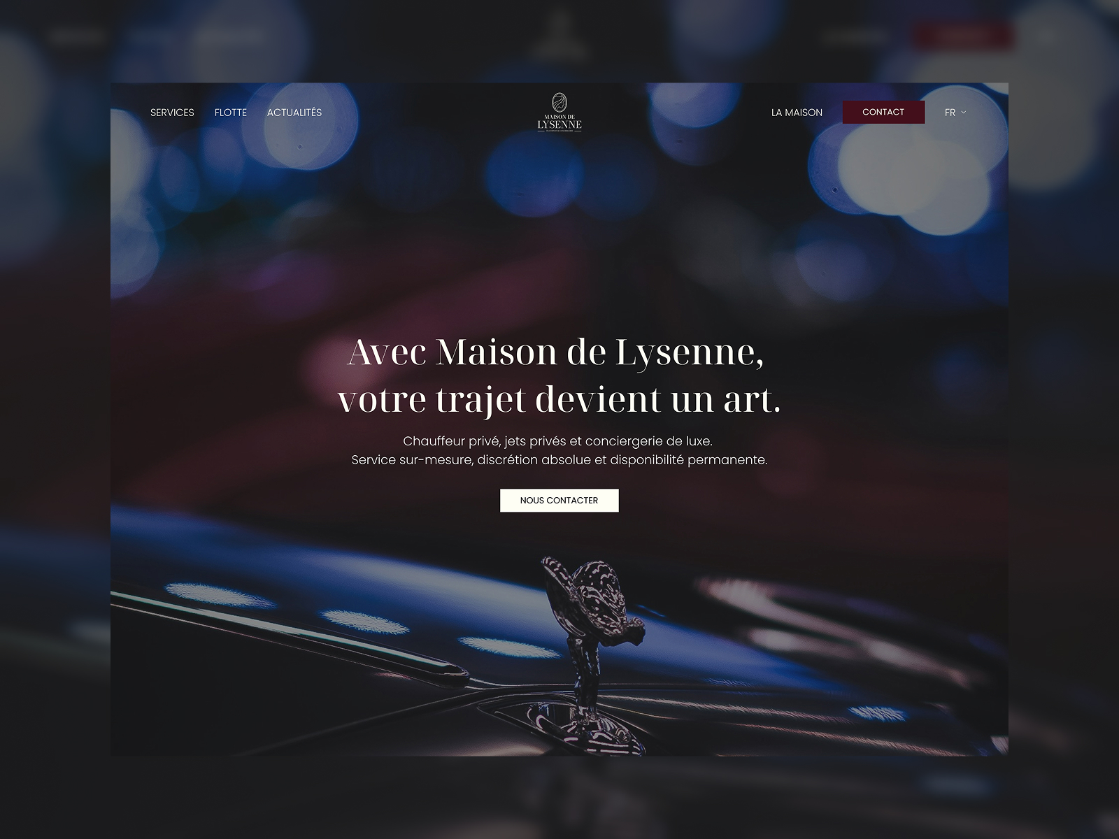 Premium Luxury Hero Header