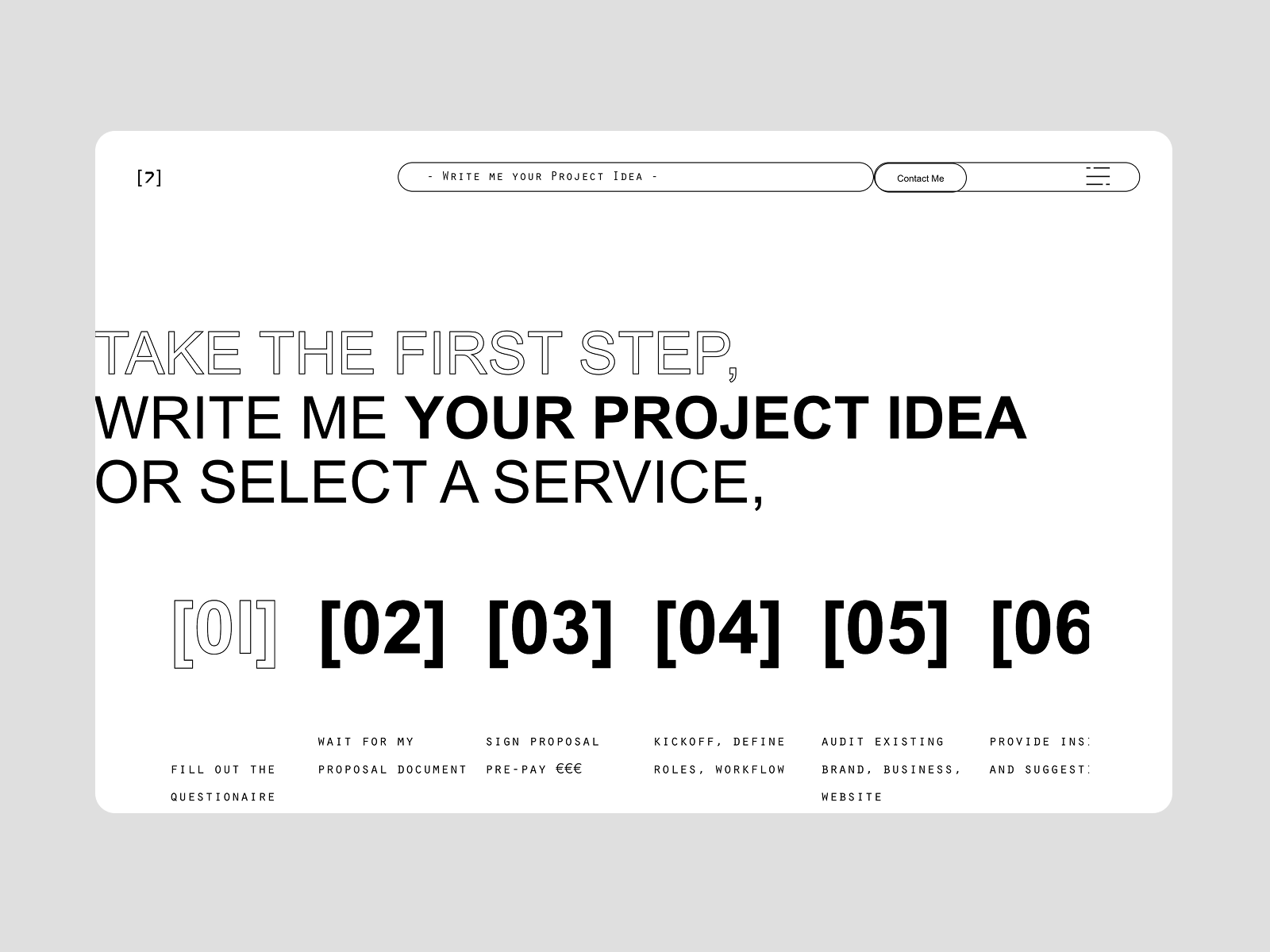 REQUEST - contact service workflow