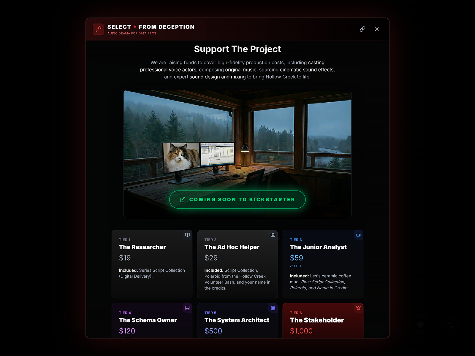 Project Deception: Audio Drama