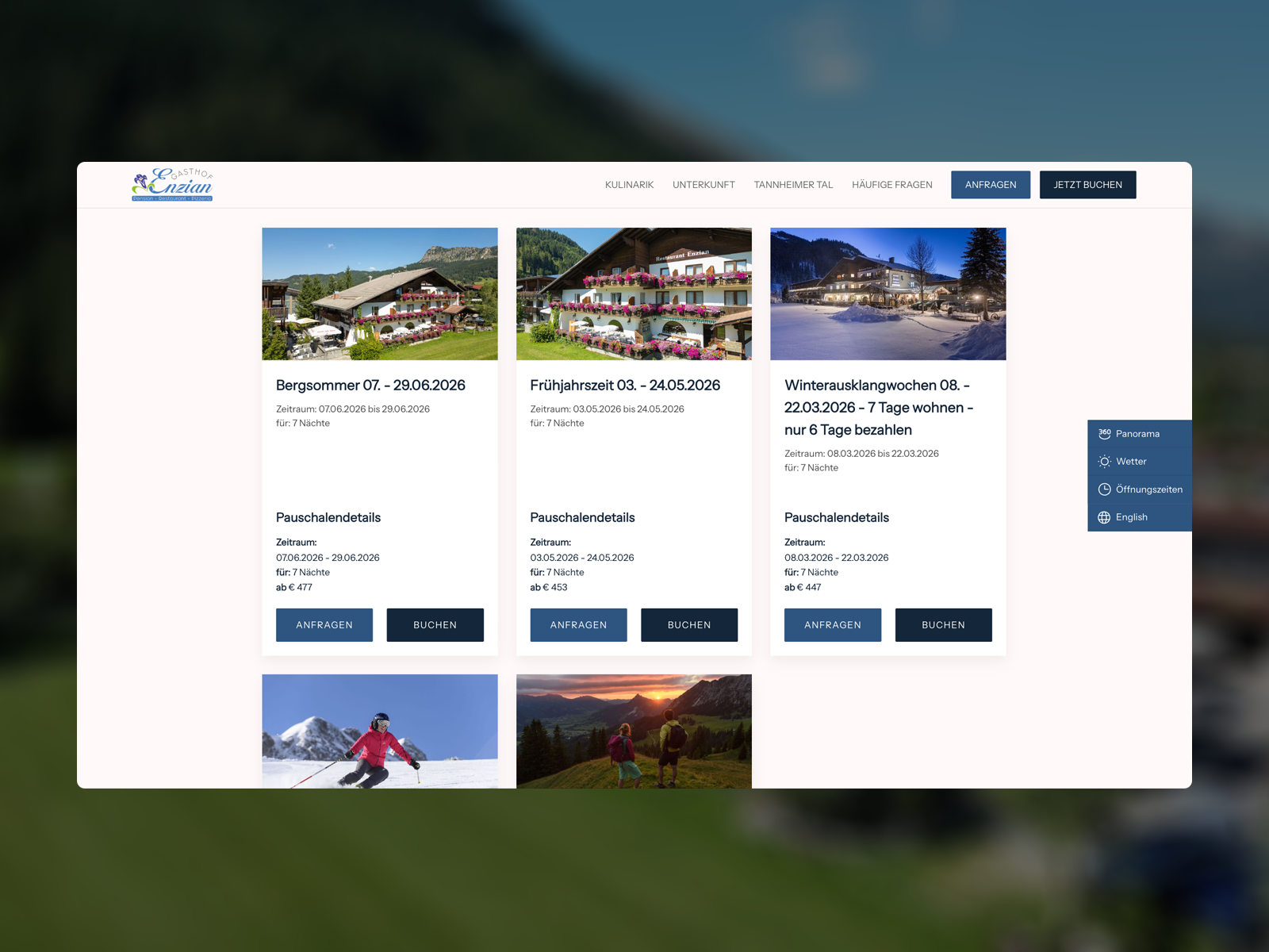 Seasonal packages & offers