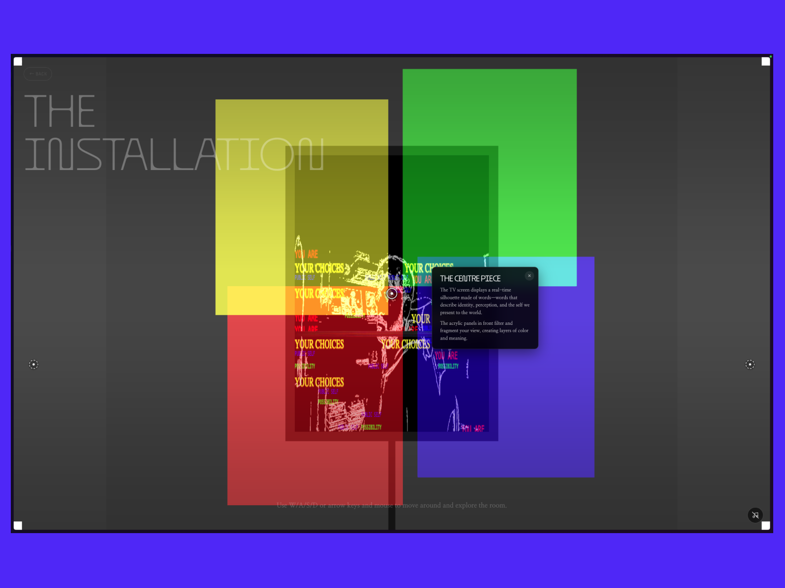 Installation room anchor points