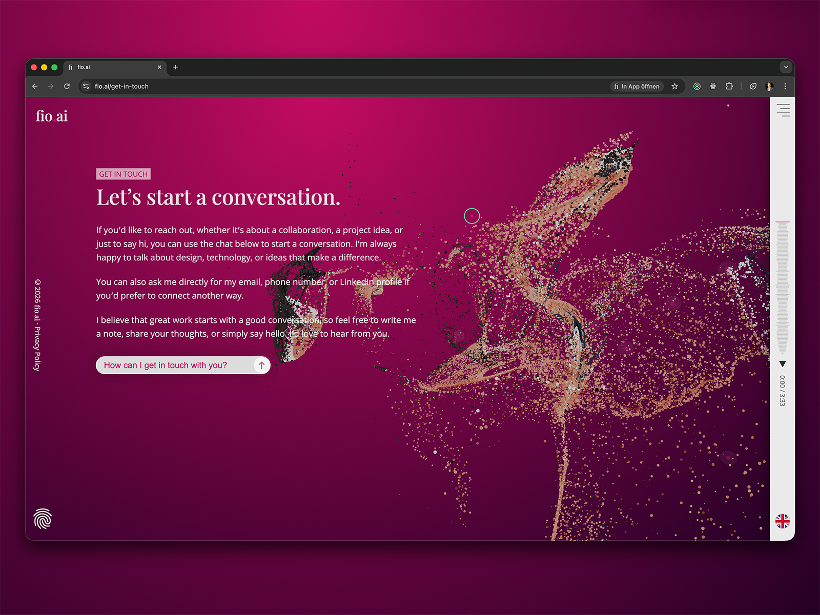 Navigate using the right sidebar or the quick drag navigation—hold, drag to select a section, and release to jump directly to it.