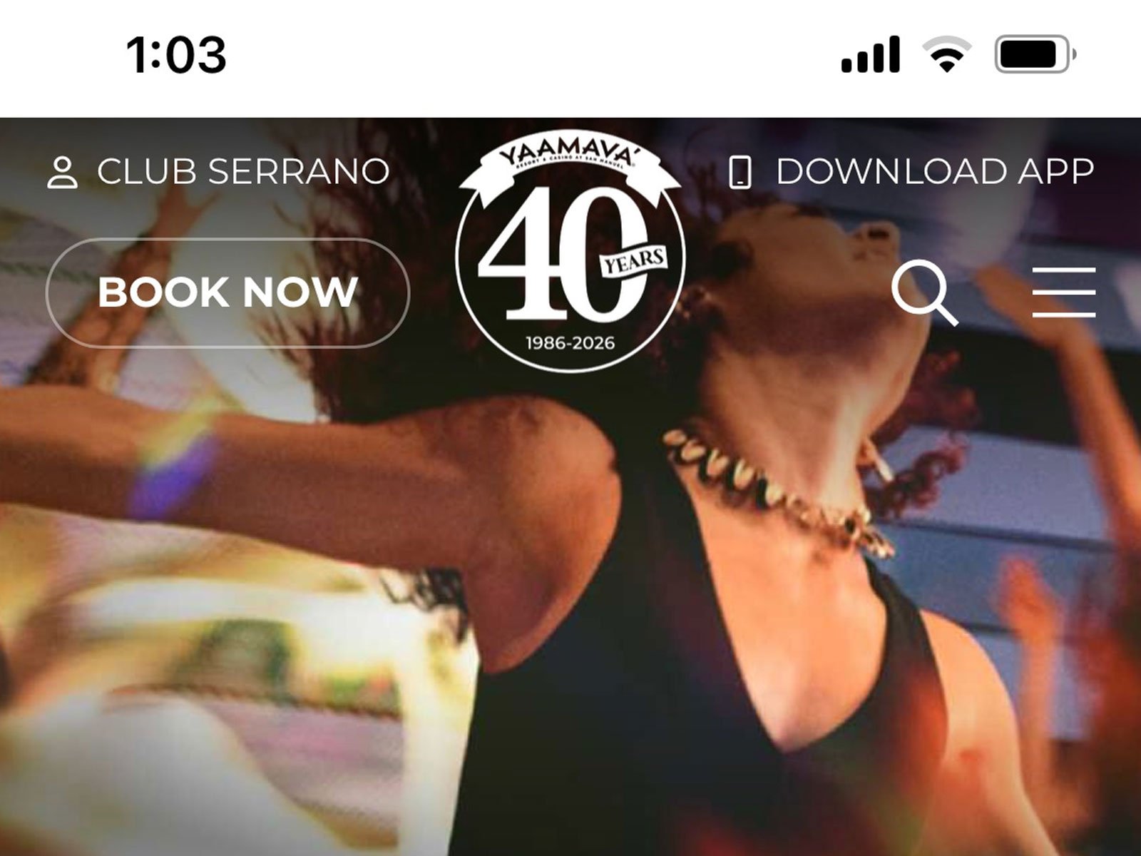 Video header and transparent navigations brings You In promotional spot to life!