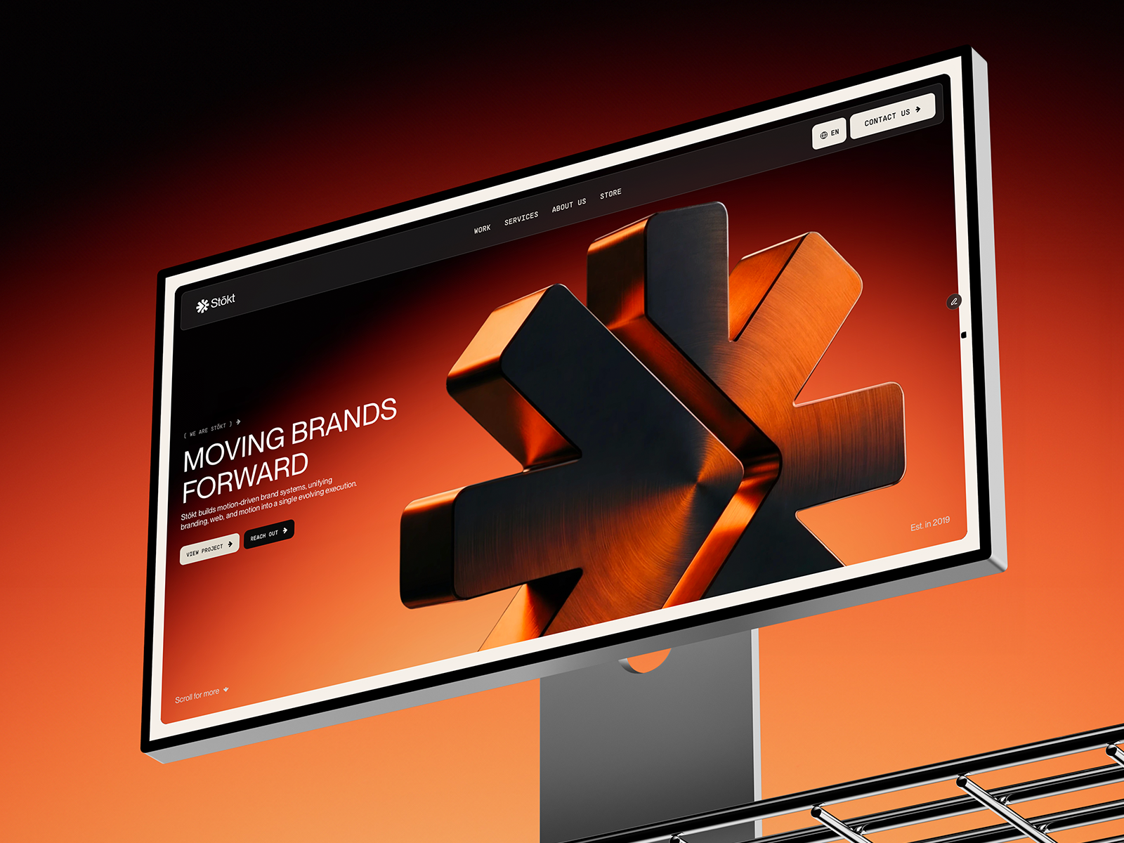 Stōkt Logo Hero Section