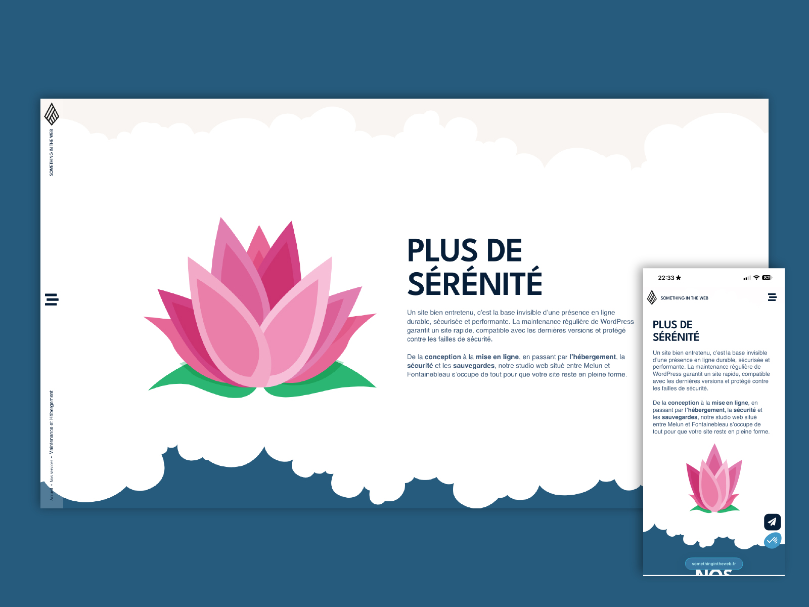 Lotus flower animation on scroll