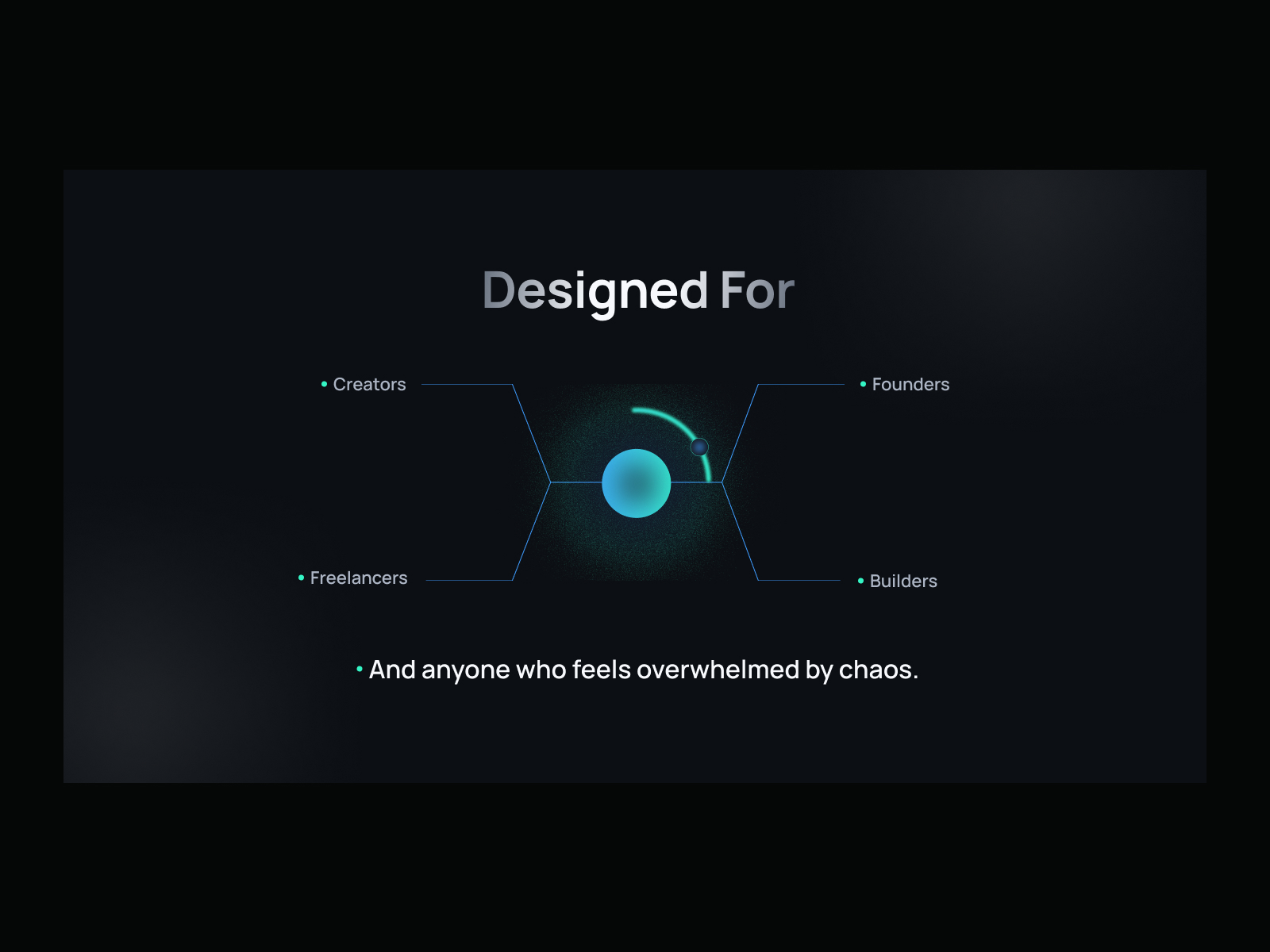 Design For - section