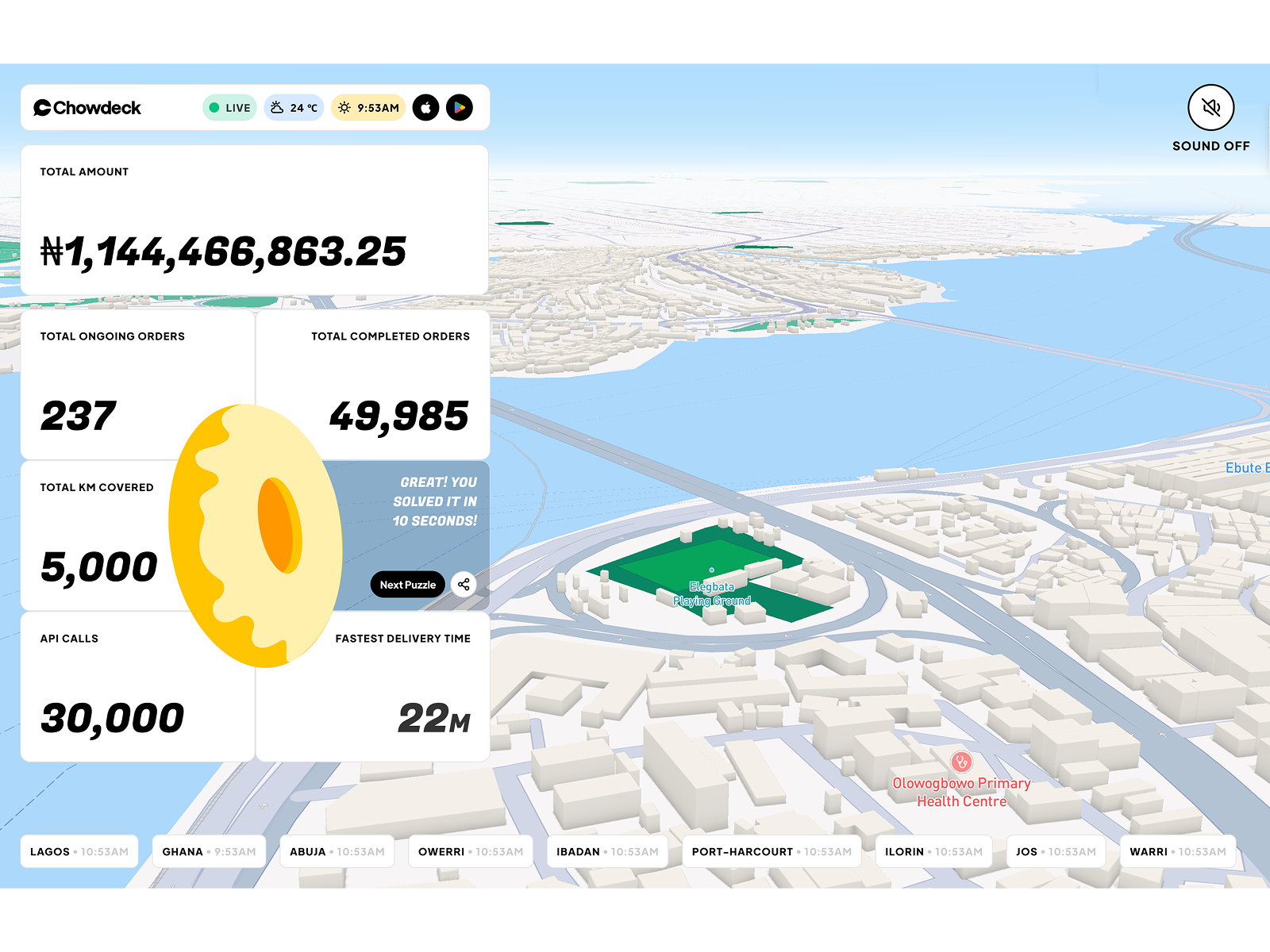 Nostalgic Game Section Featuring Active Puzzles + Live Metrics
