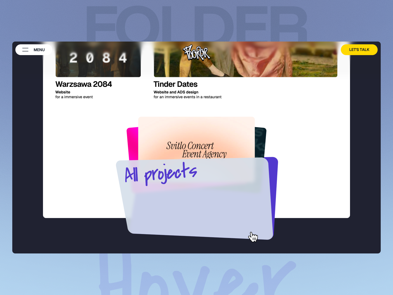 Folder Hover Interaction