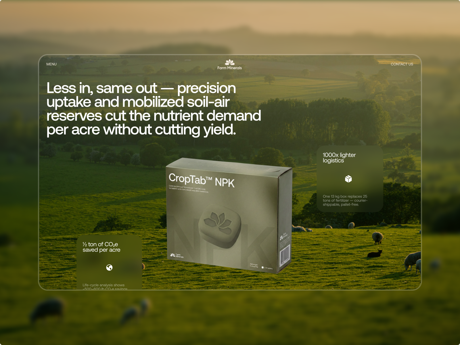 Soil Health Solutions Website Screen Design