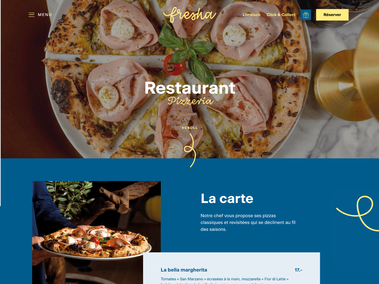 Hero / Header / CTA / Ligne de flottaison