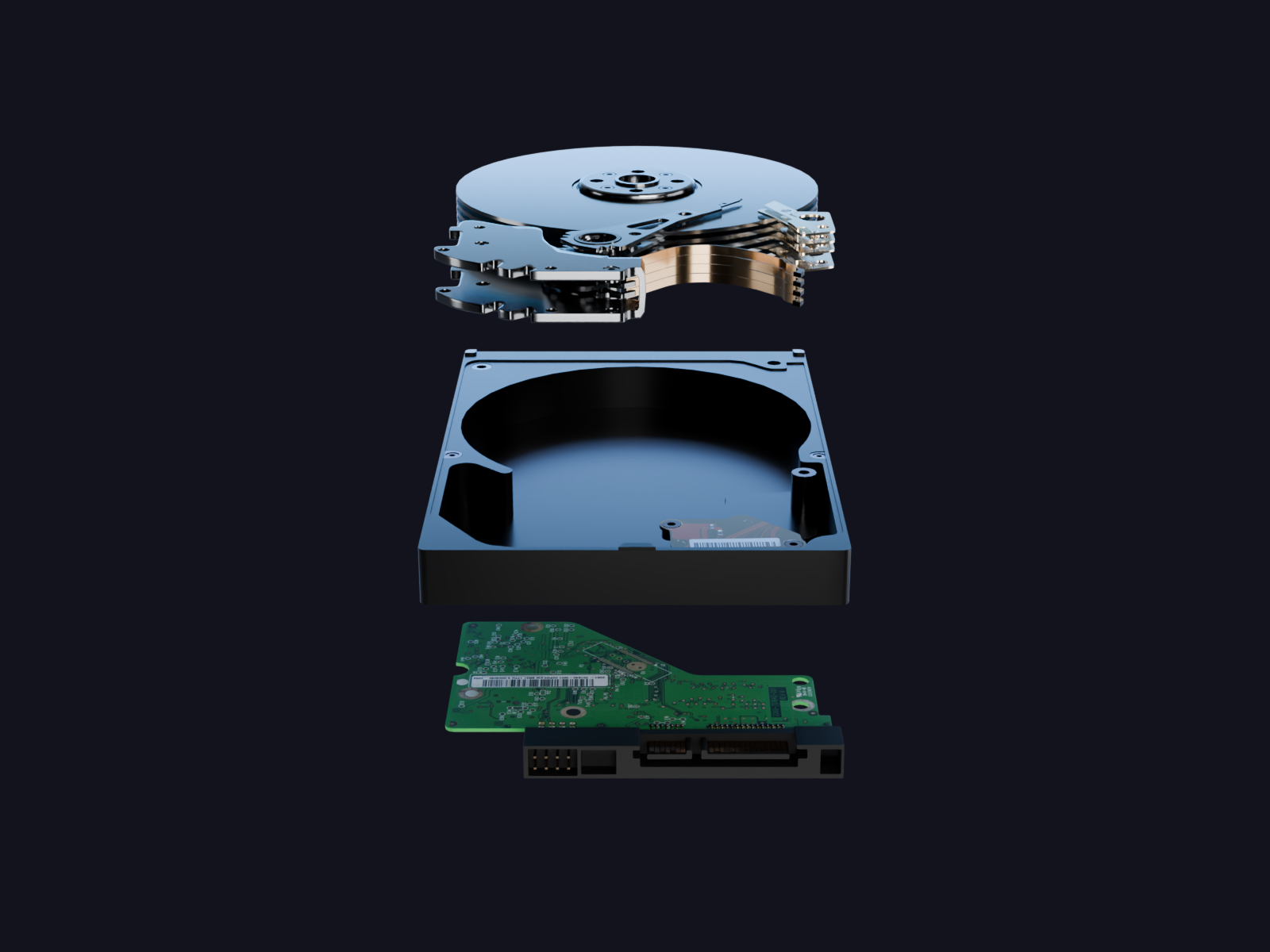 Custom 3D Motion Hard Drive Object