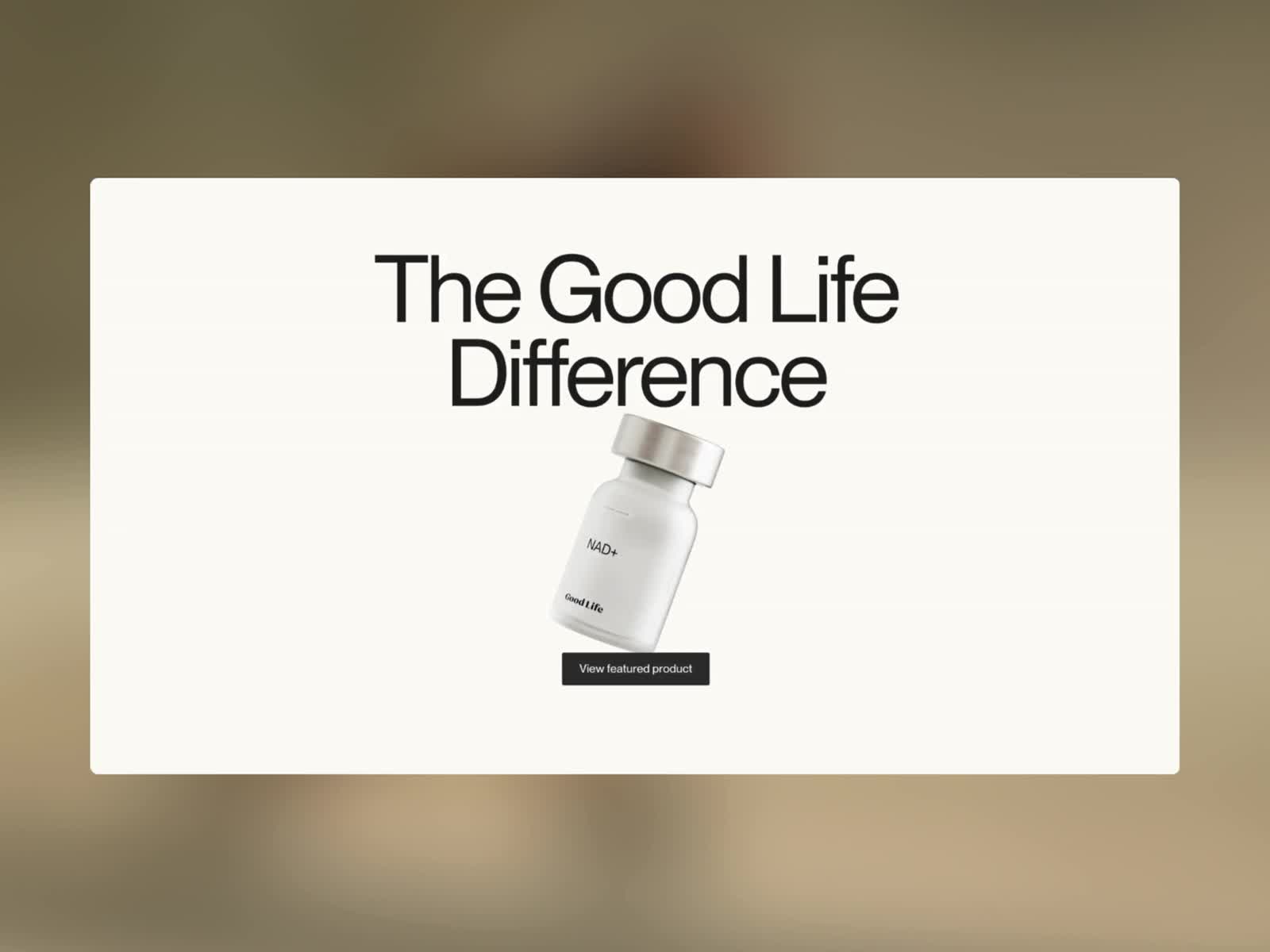 Good Life Meds - Awwwards Honorable Mention