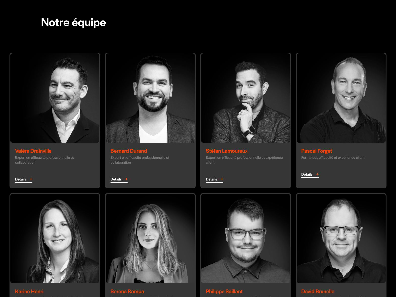 Human-centered team of trainers