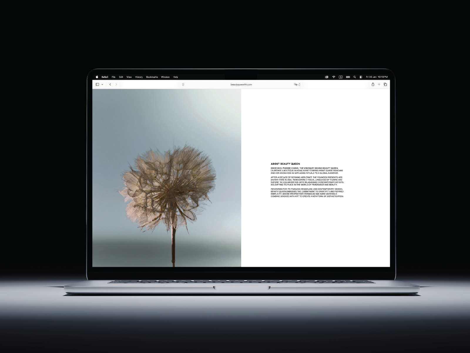 An editorial approach to digital beauty