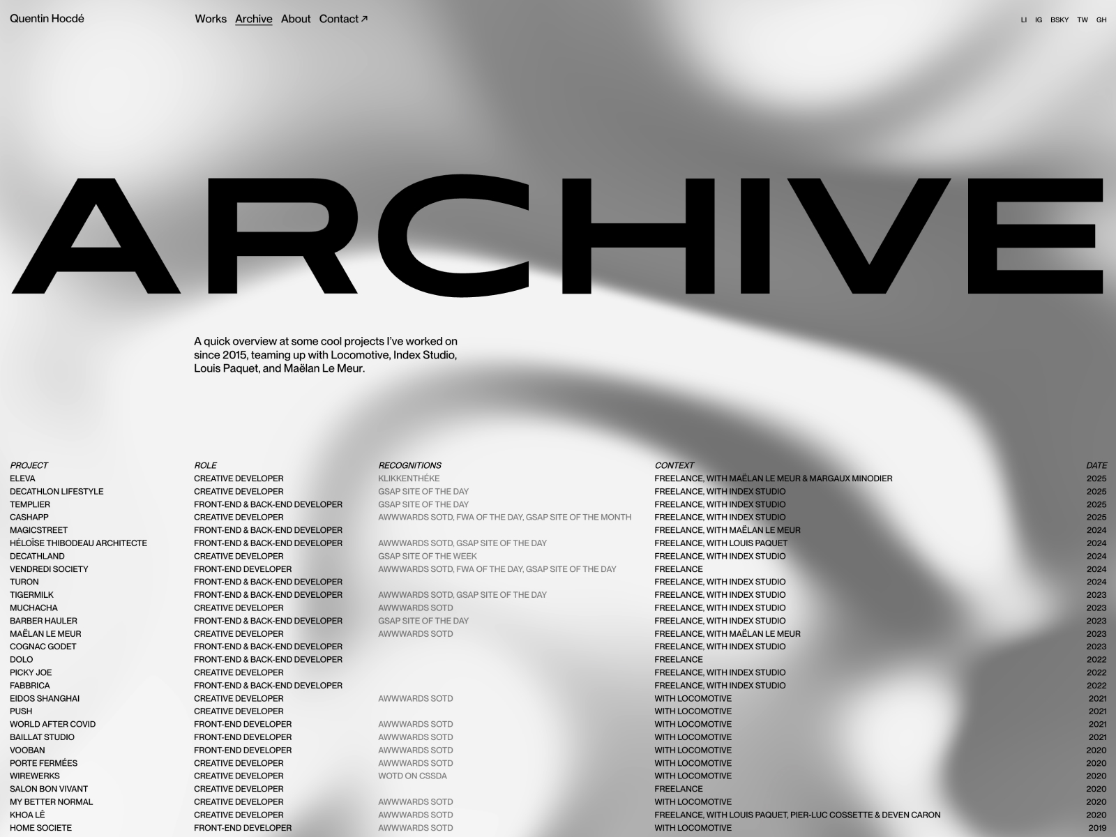 Archive animation