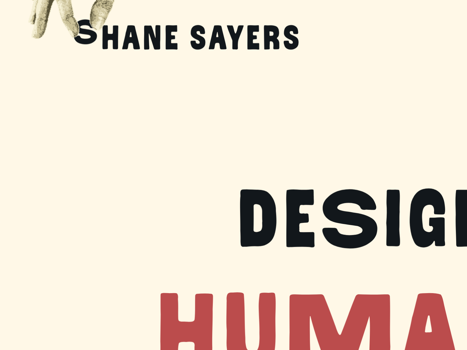 Hover interaction - Falling letter