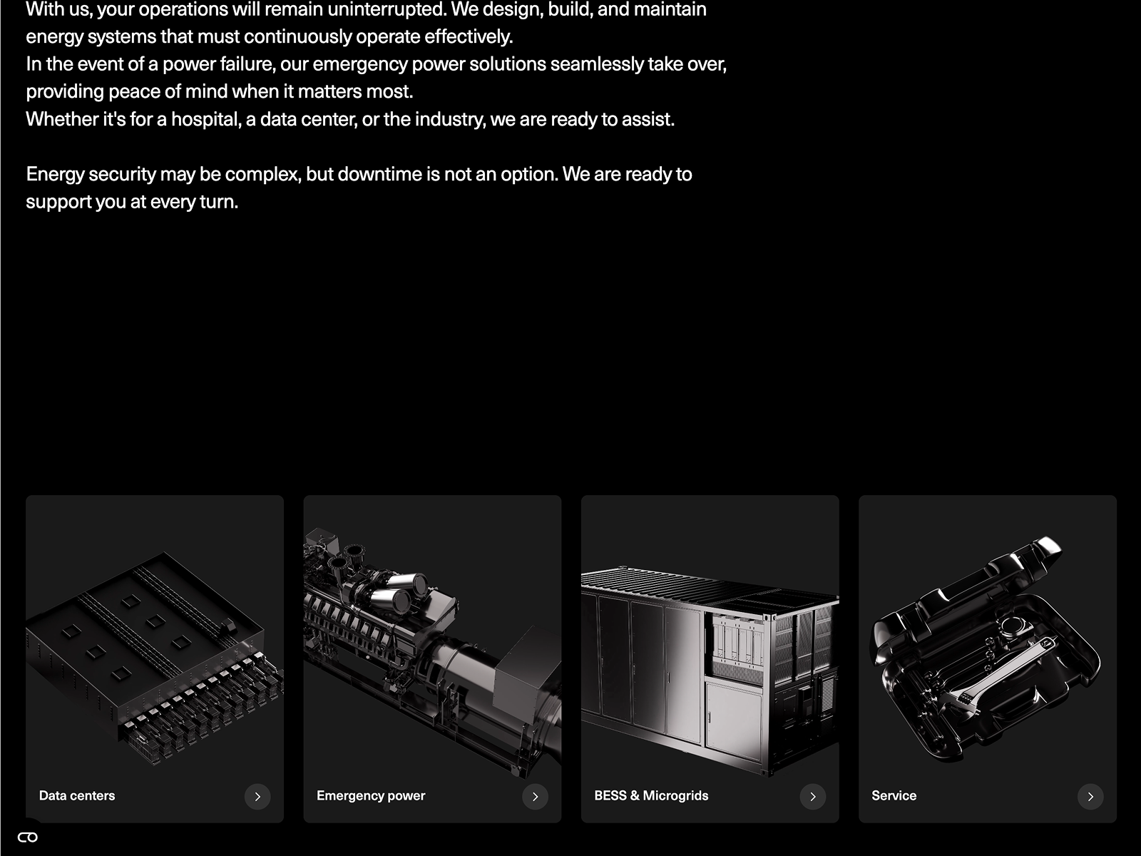 Business Units Cards