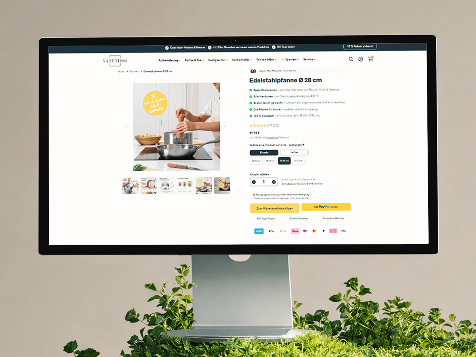 Conversion-optimized PDP