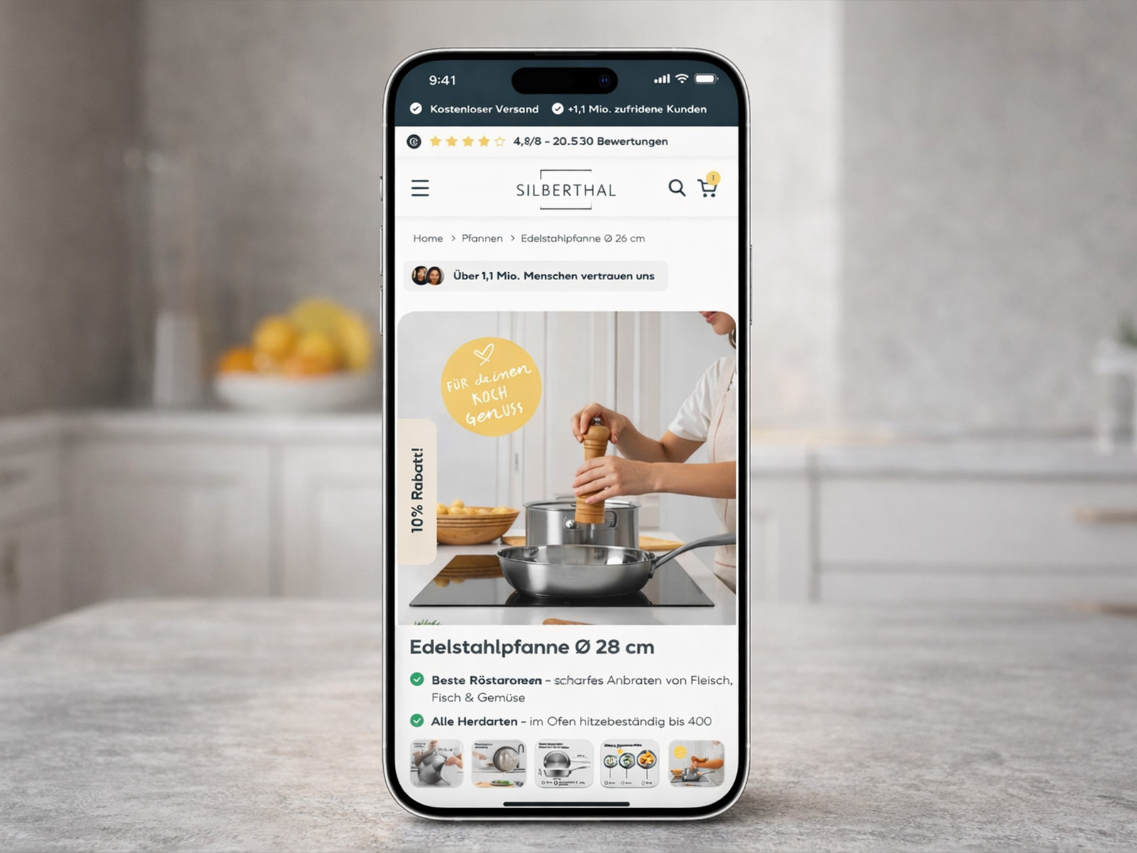 Conversion-optimized PDP