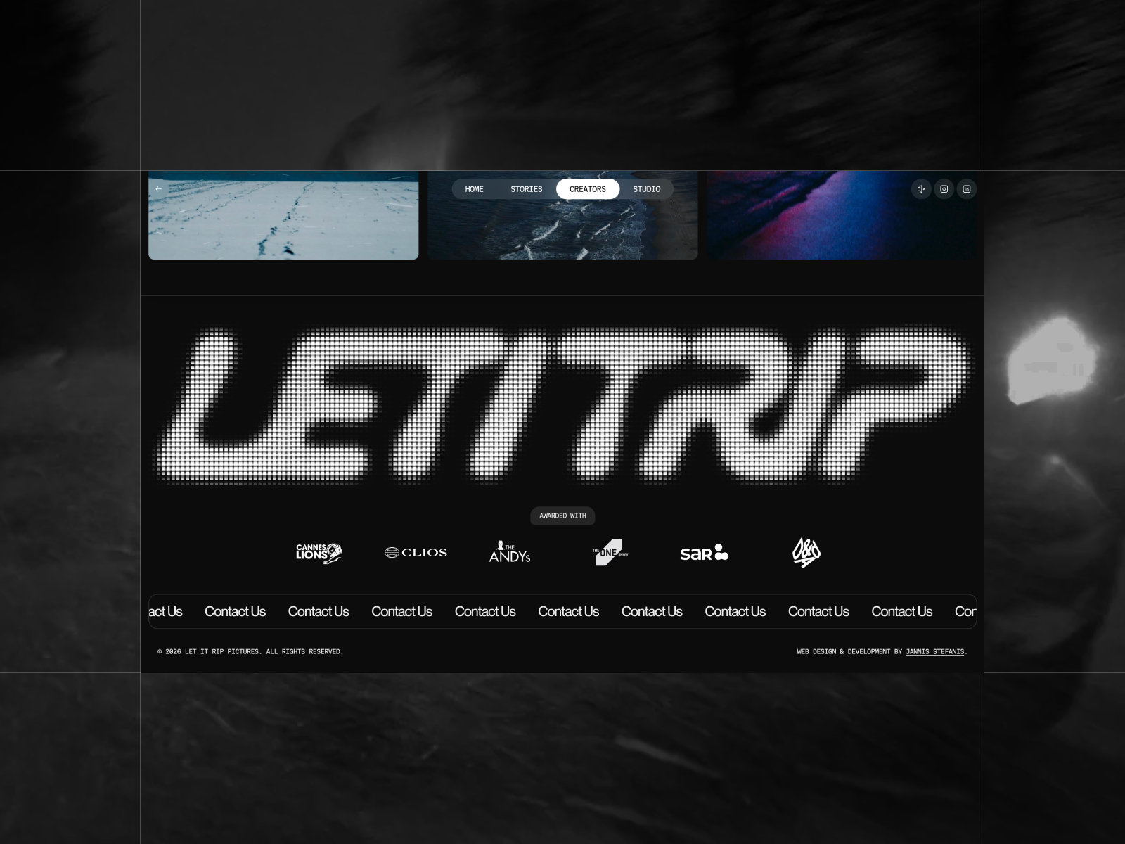 Fluid Footer Reveal Animation