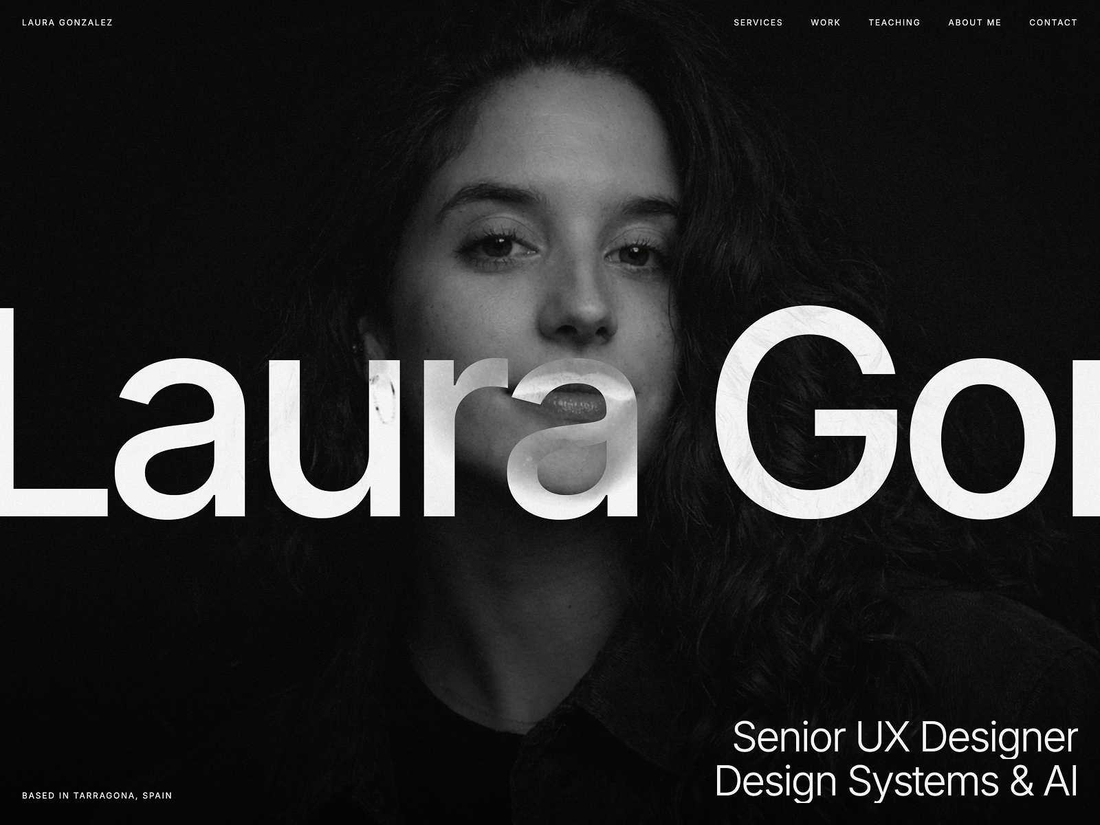 Hero section UX Portfolio