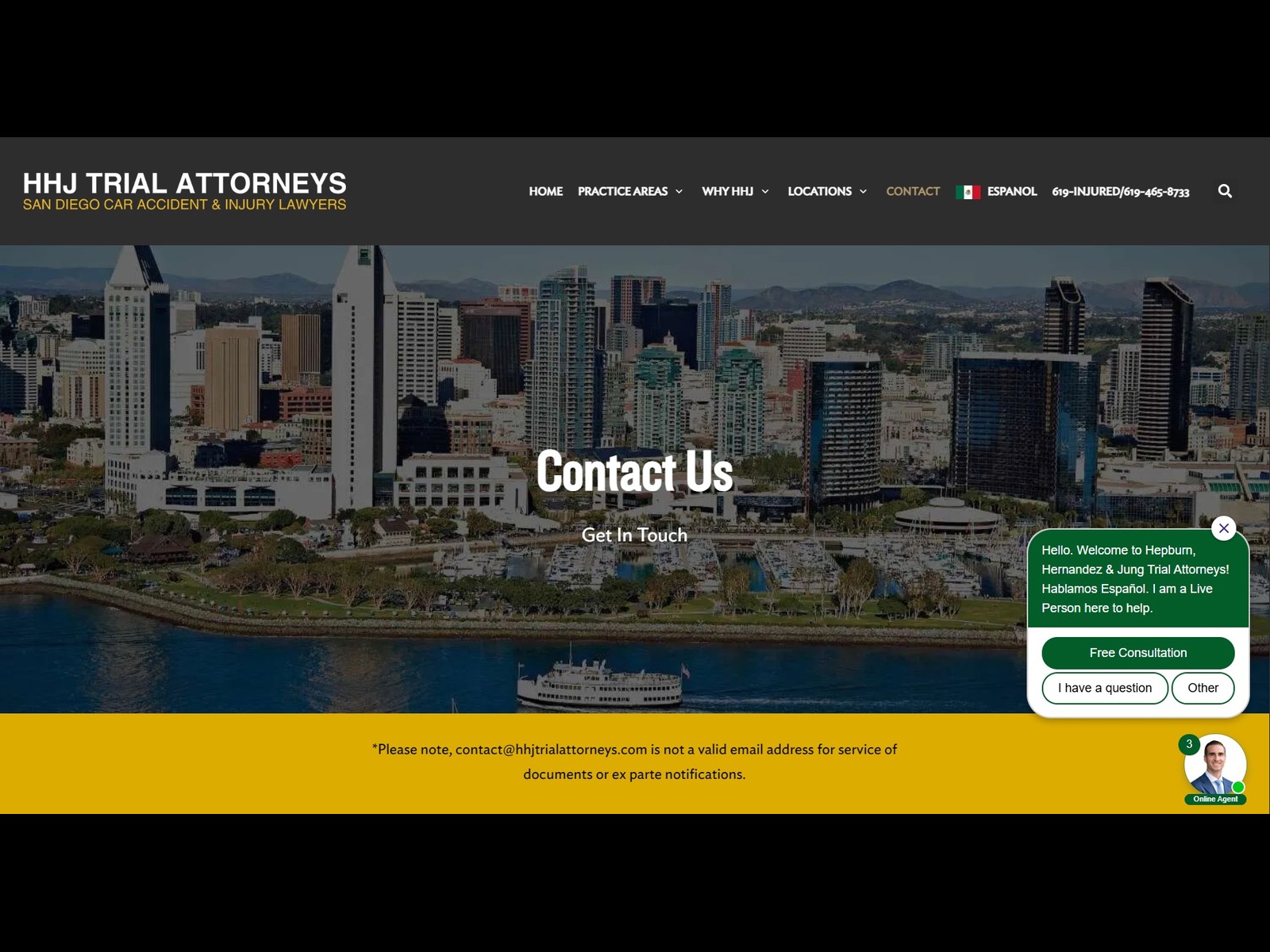 Contact HHJ Trial Attorneys