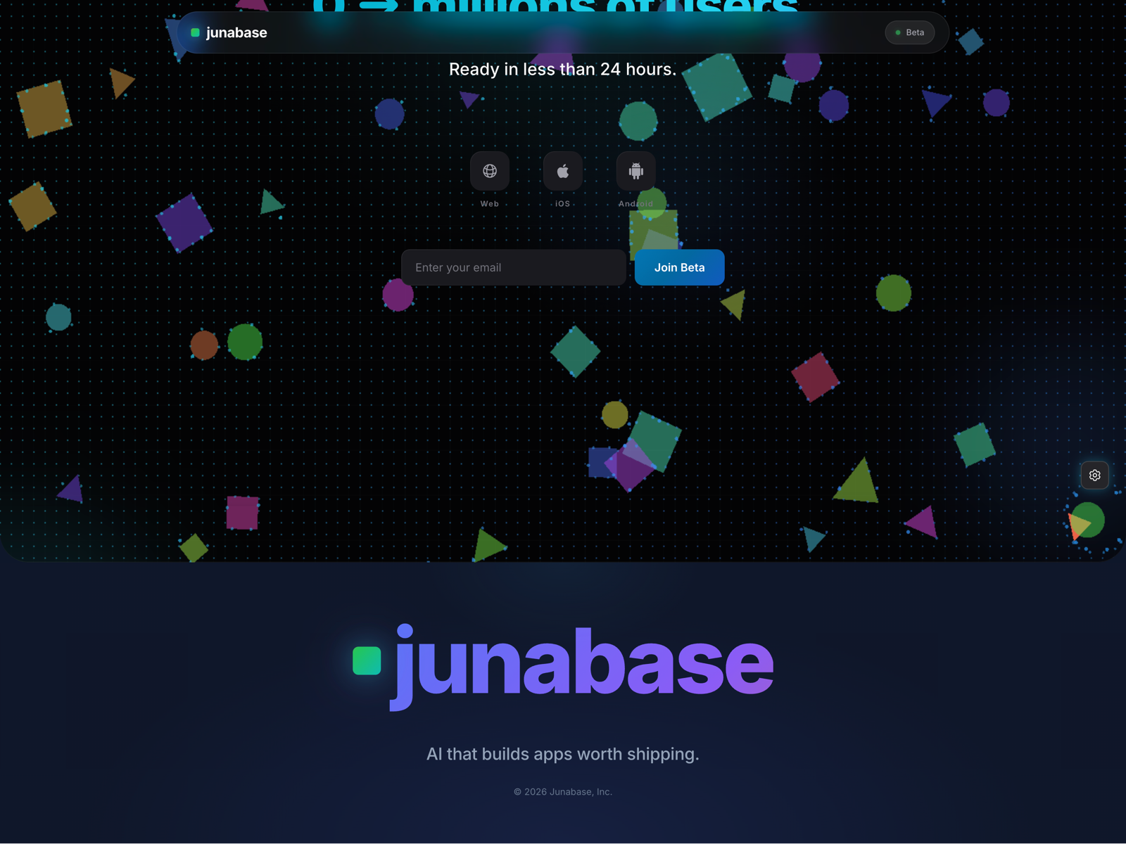 Color Morphing Footer Wordmark