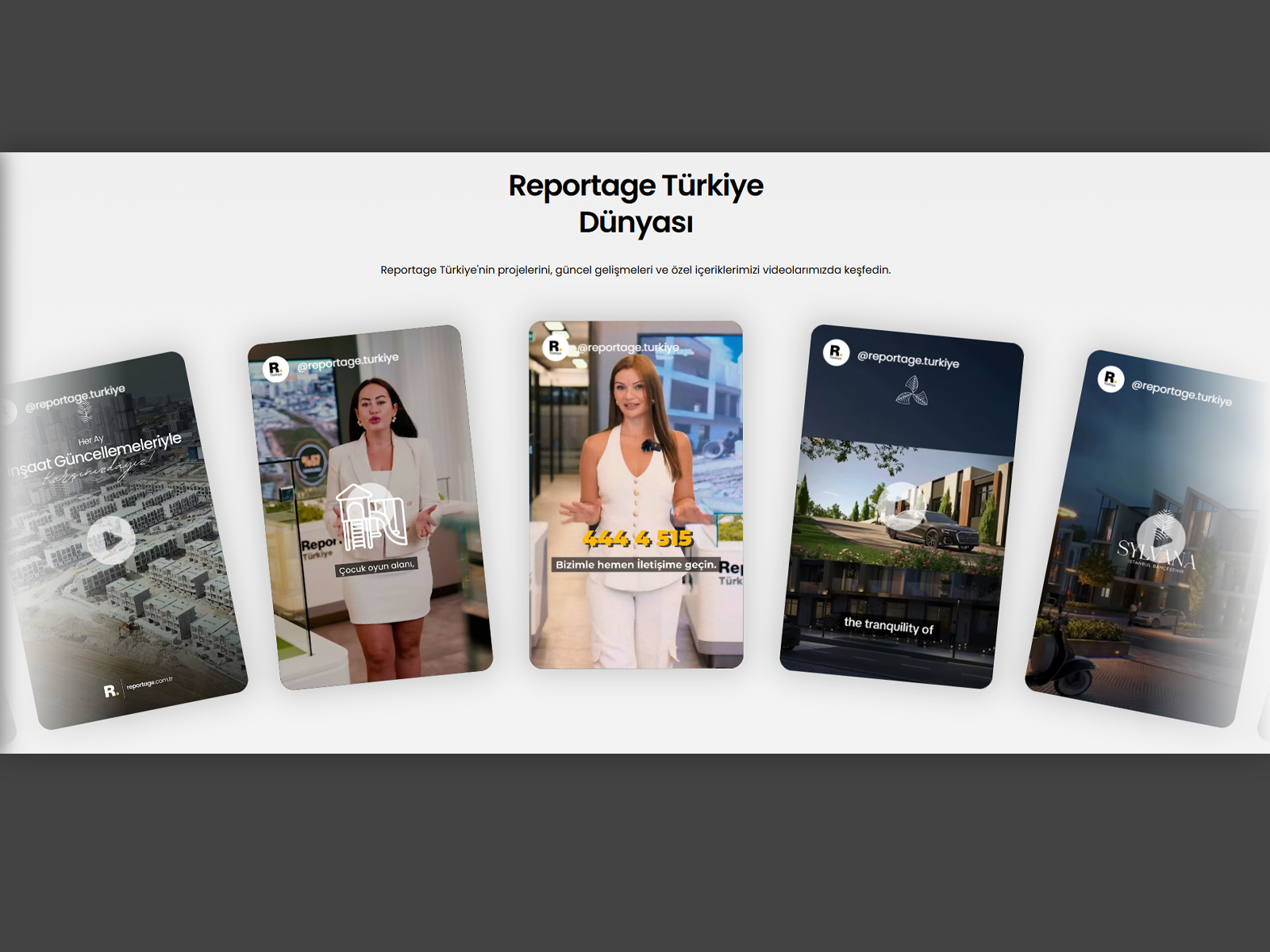 Interactive Video Project Slider