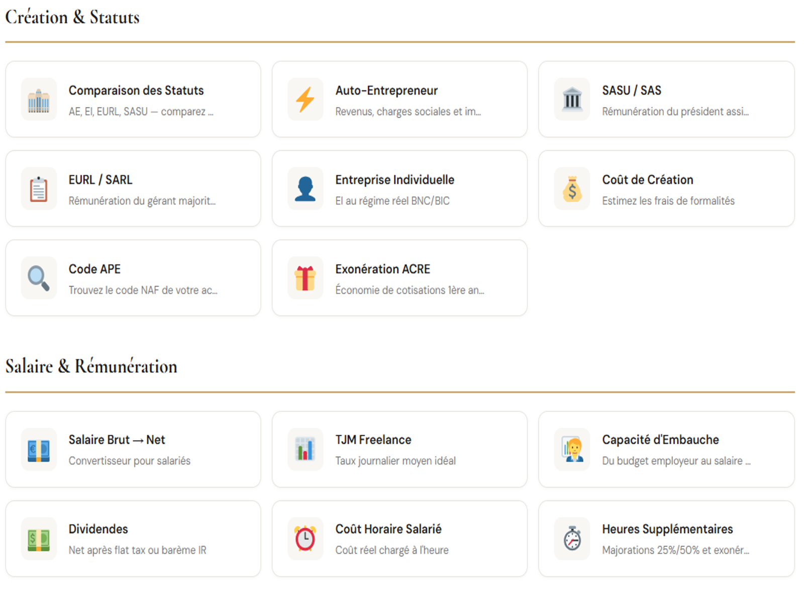 Interactive Tax Simulators