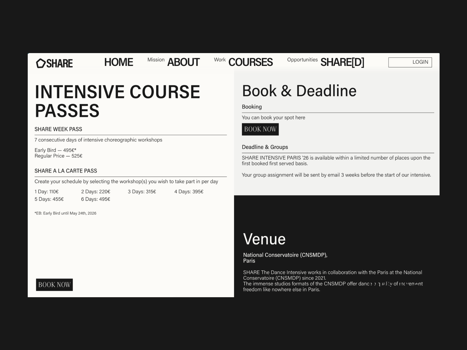 Share Booking & Community