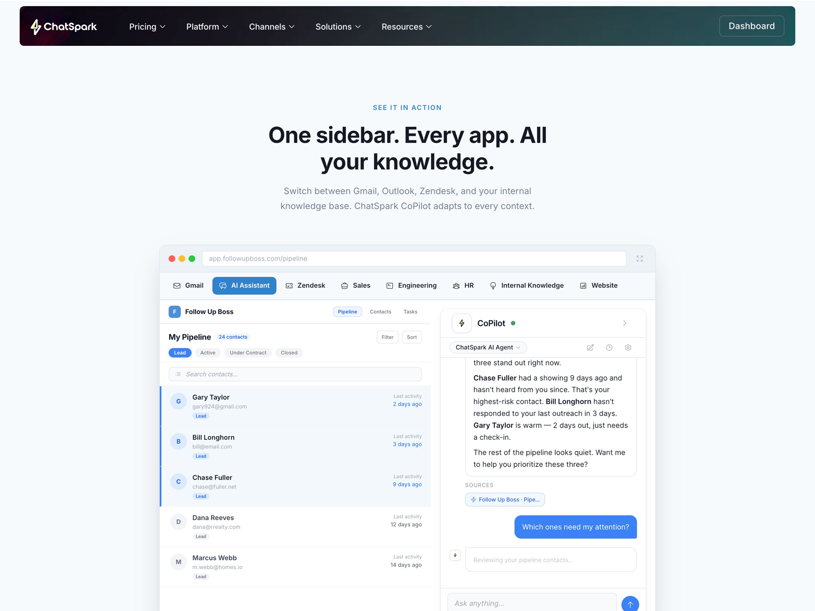ChatSpark CoPilot – Agentic AI Assistant