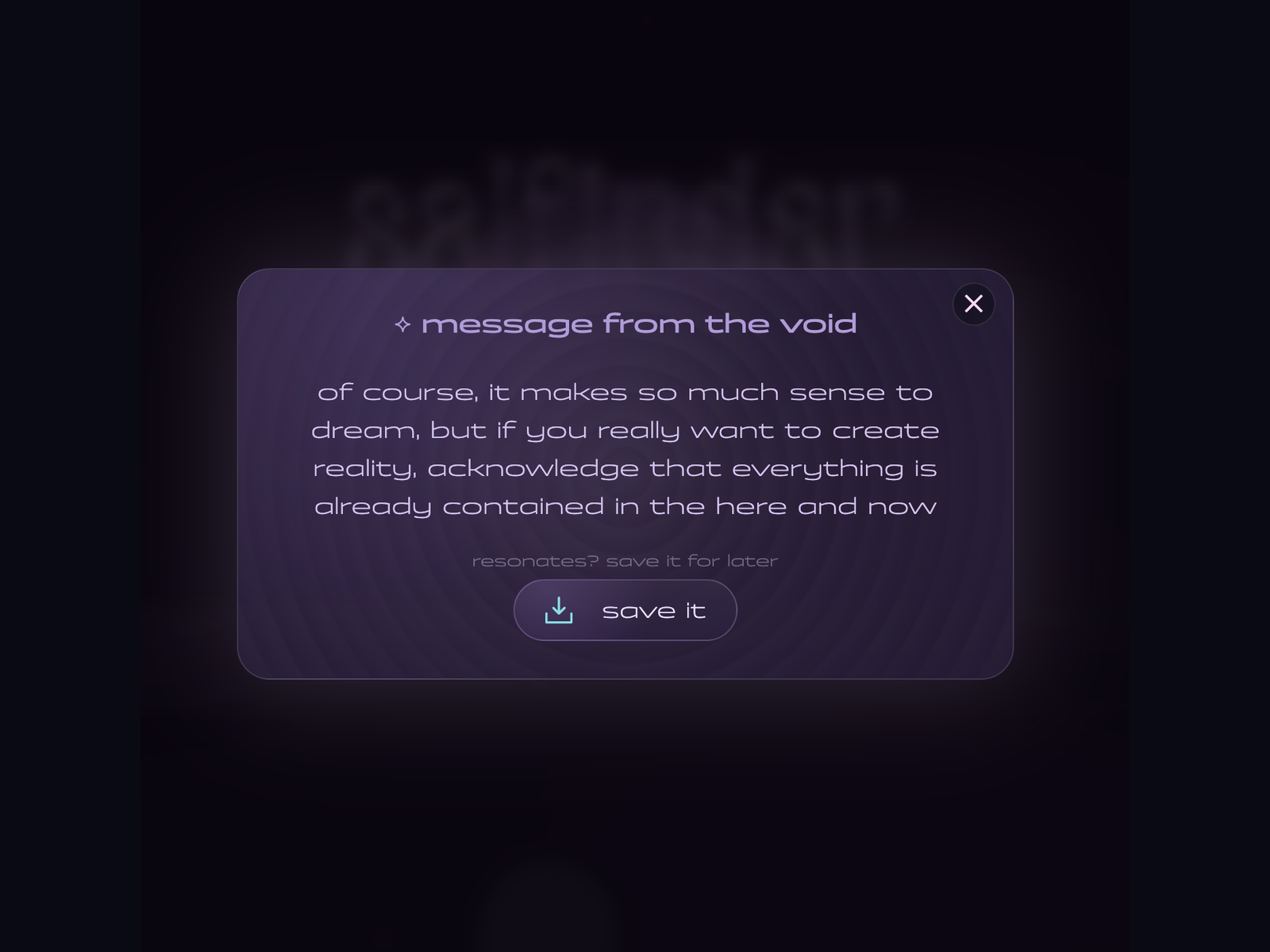 Subconscious Message