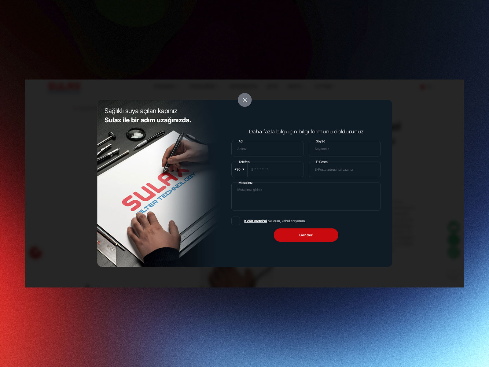 Interactive Contact Form Popup