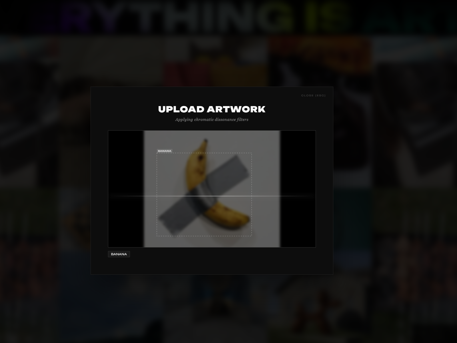 Upload artwork