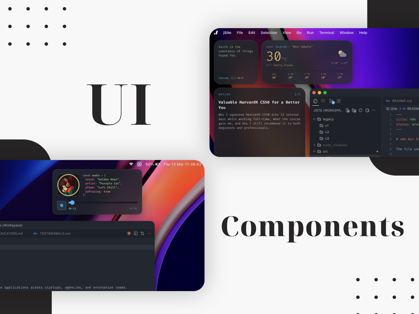 jSite - UI Components