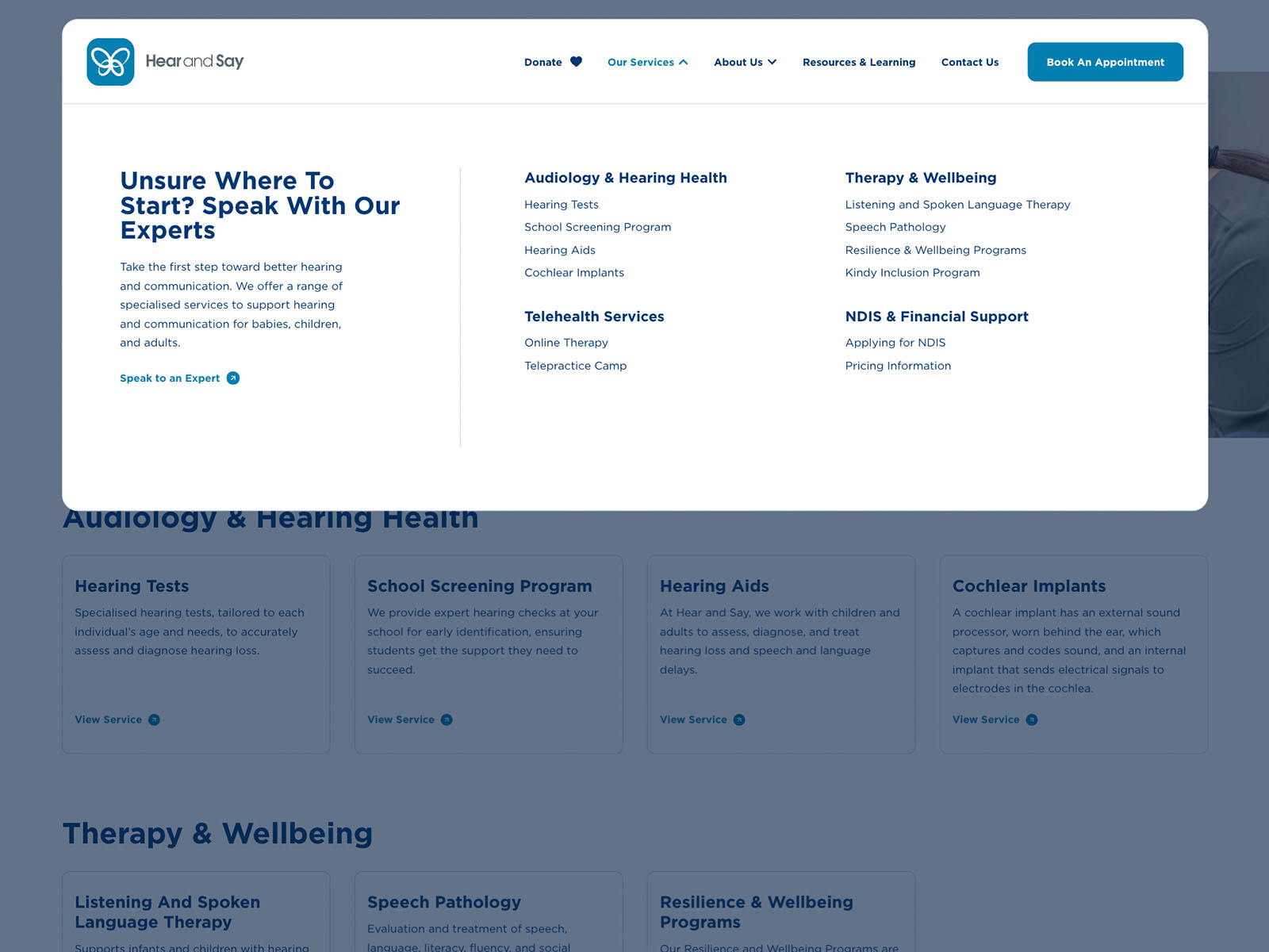 Interactive Responsive Header