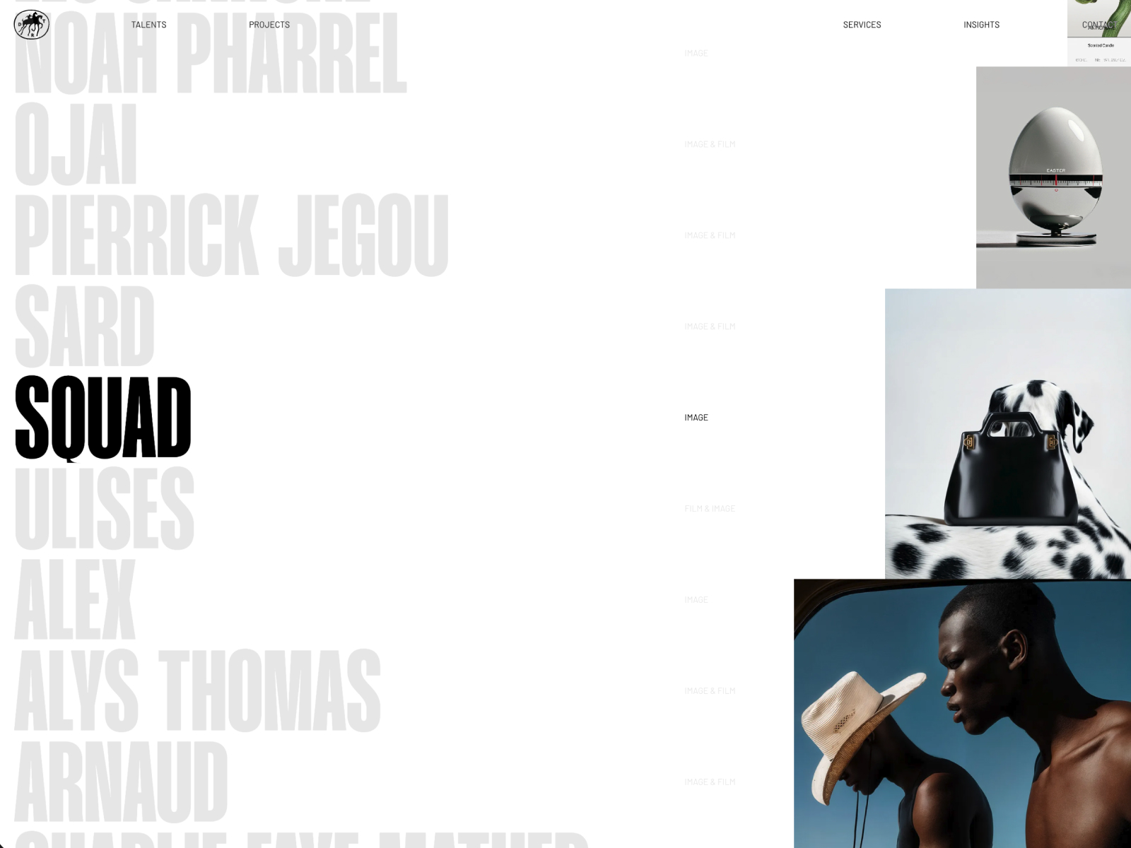 Infinite scroll Talents