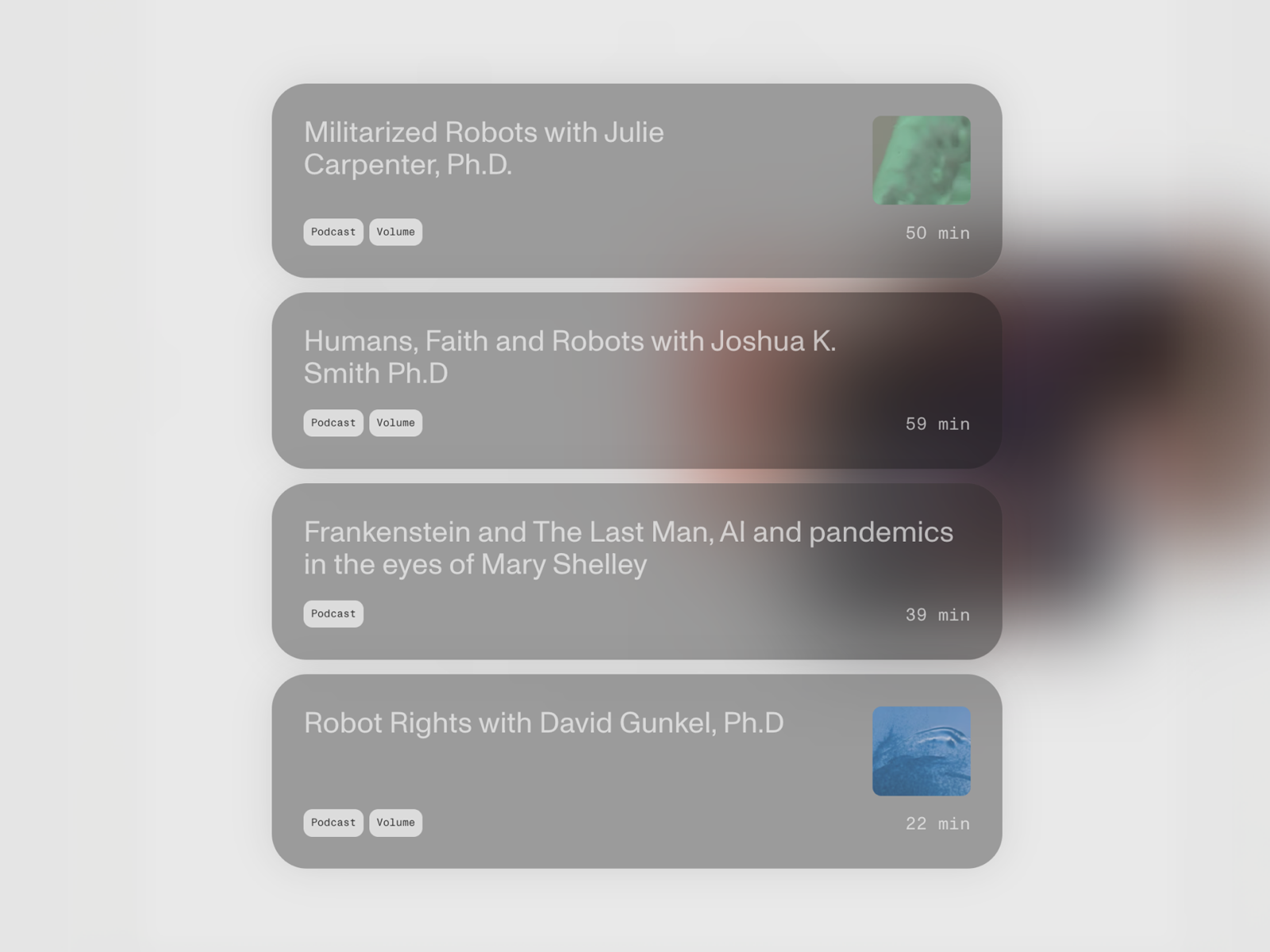 Content card thumbnails