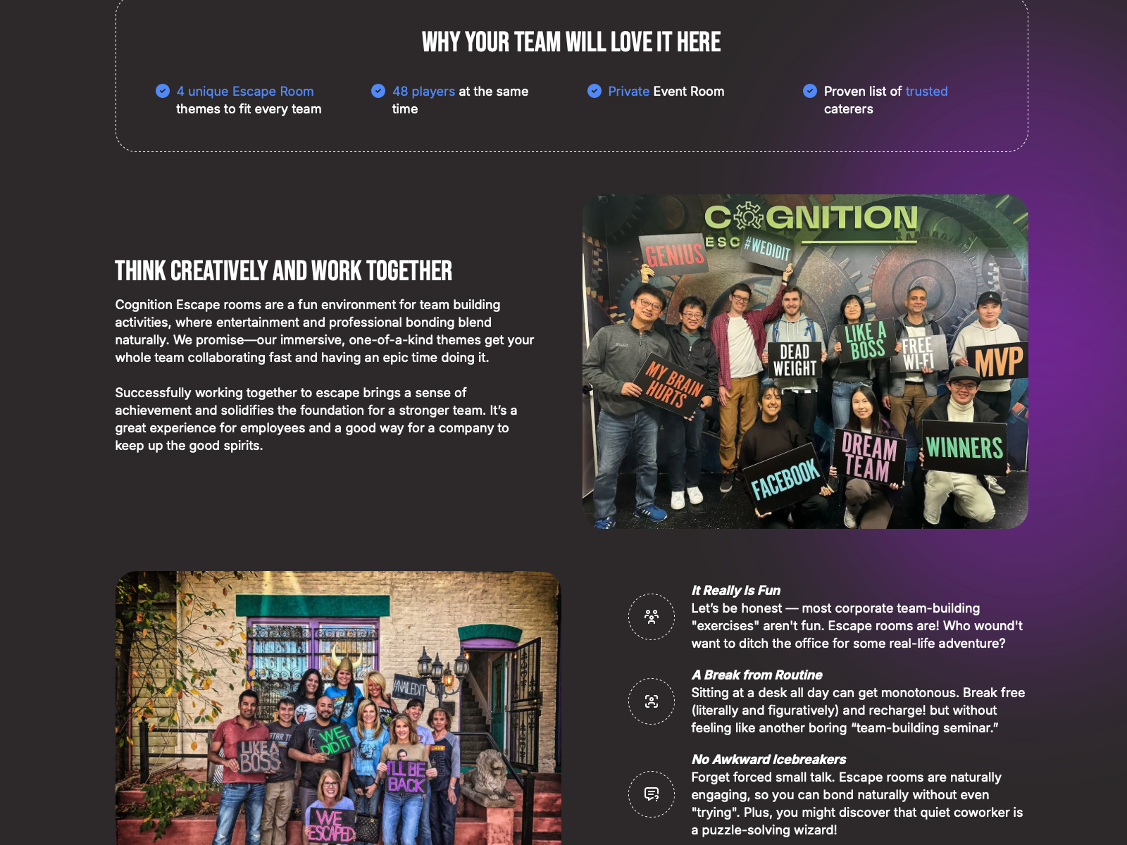 Cognition Escapes - Team Building