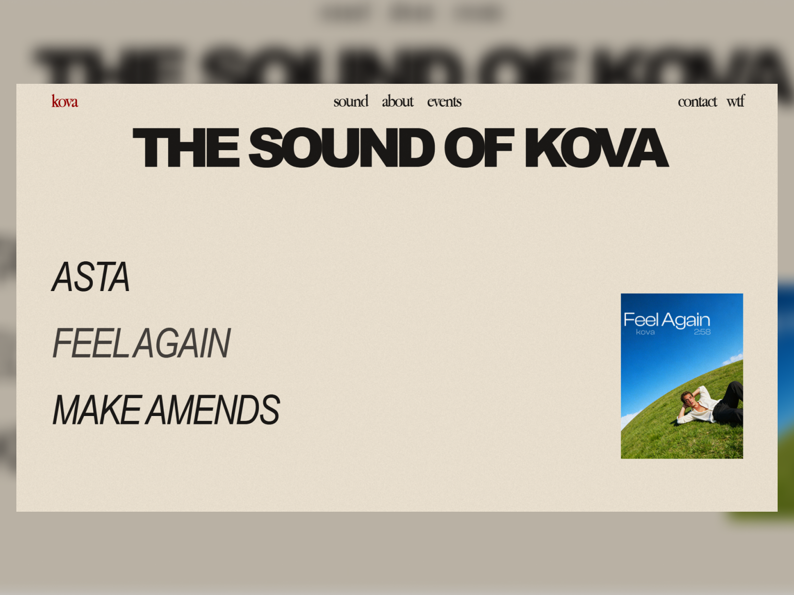 Sounds, real music produced for KOVA.