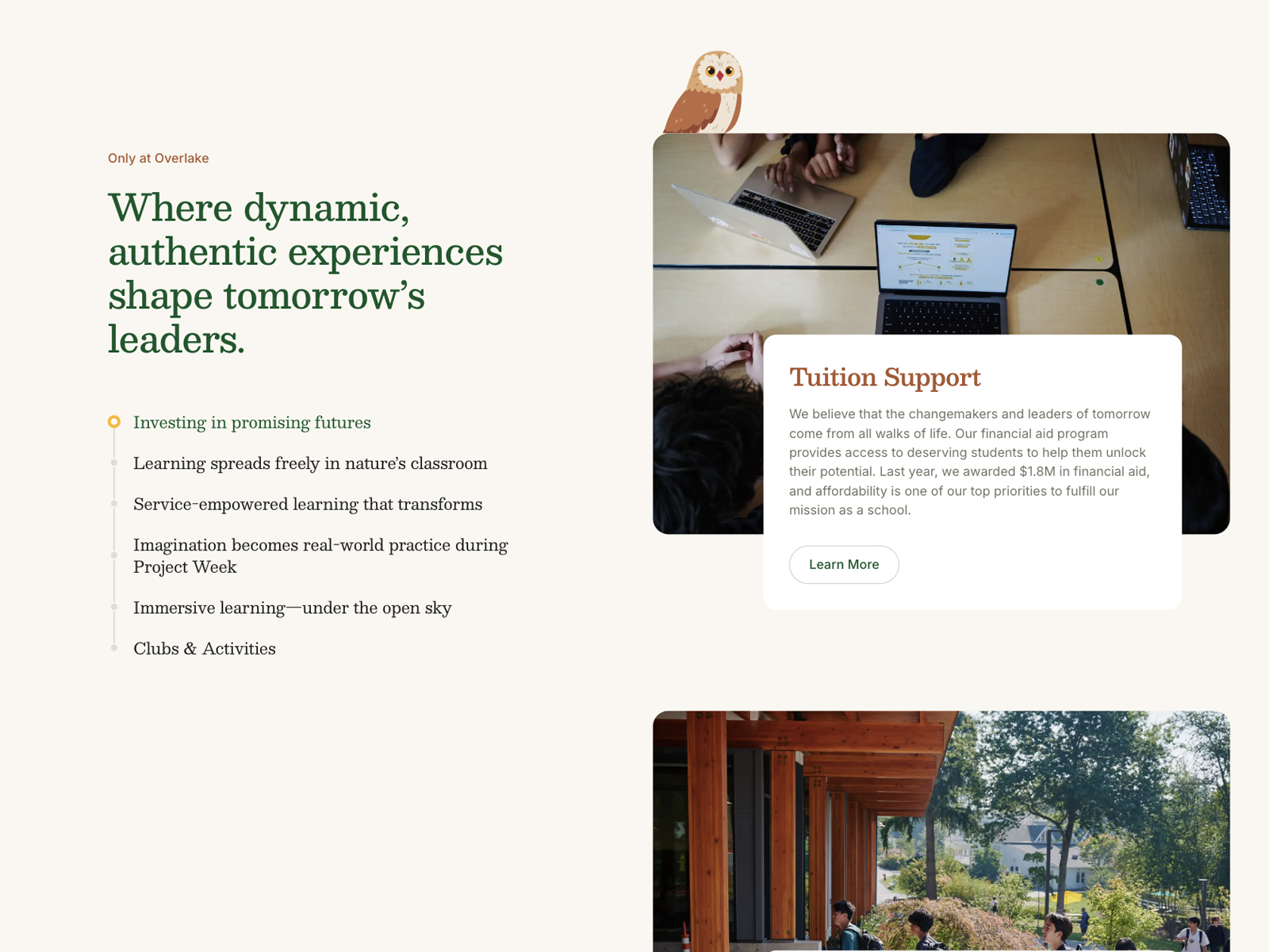 Sticky Scrolling Section