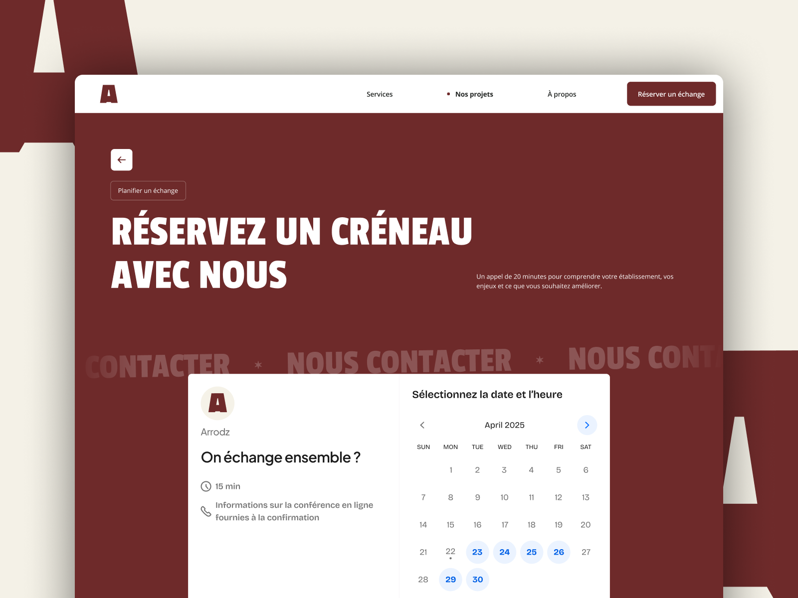 Contact page
