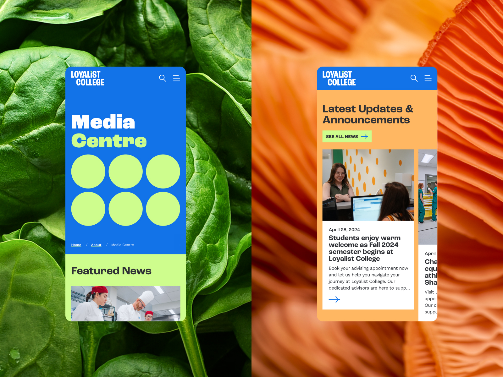 News and media centre