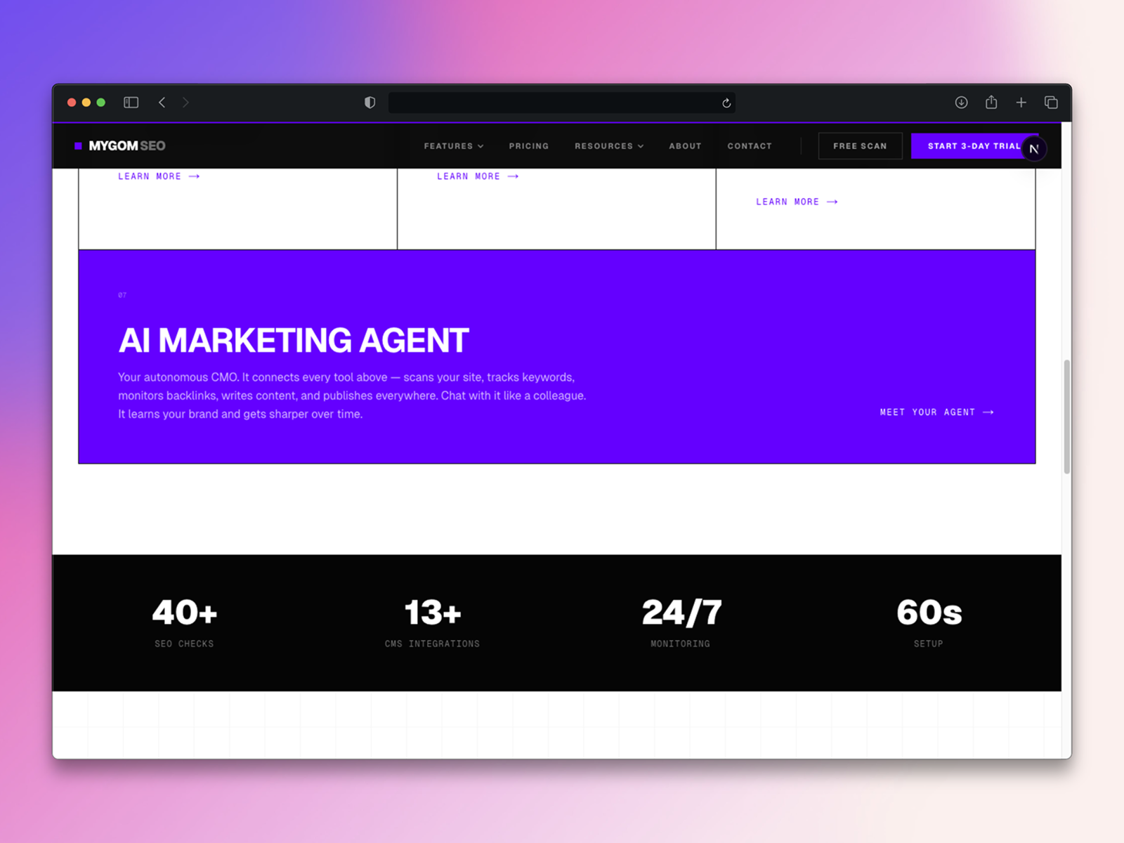 7 Tools One Agent - Features Grid