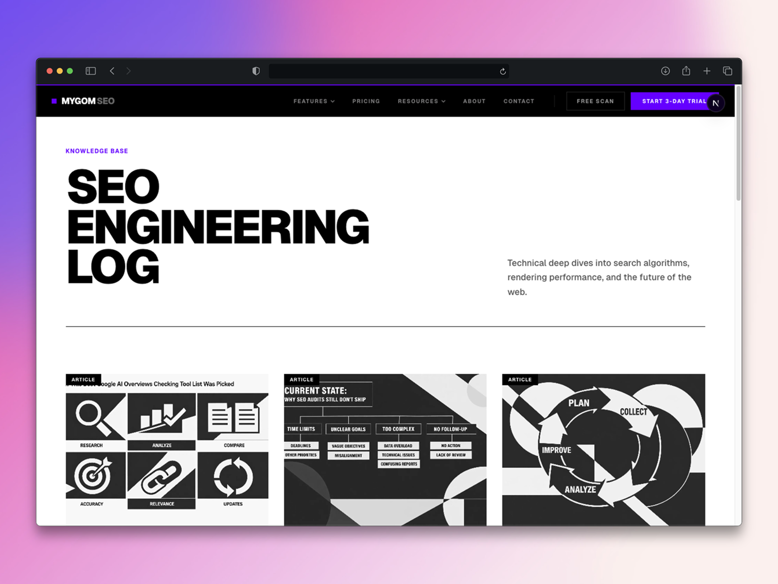SEO Engineering Log - Blog Grid