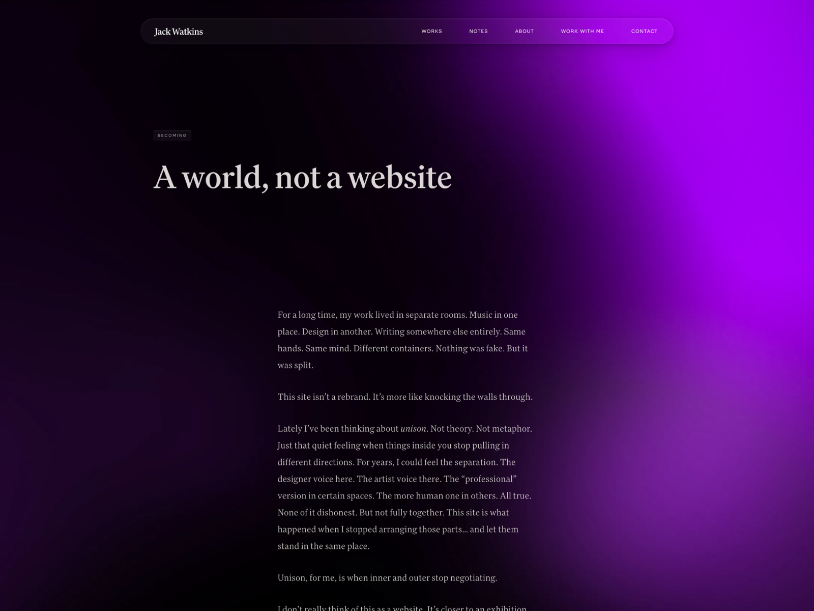 Written in the margins